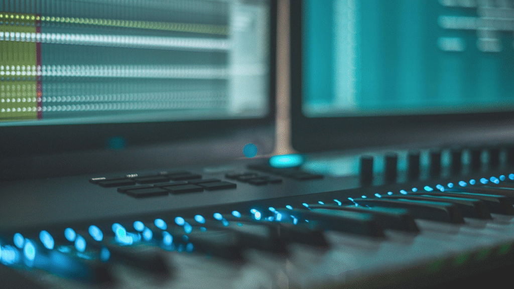 Fl studio music software is on display