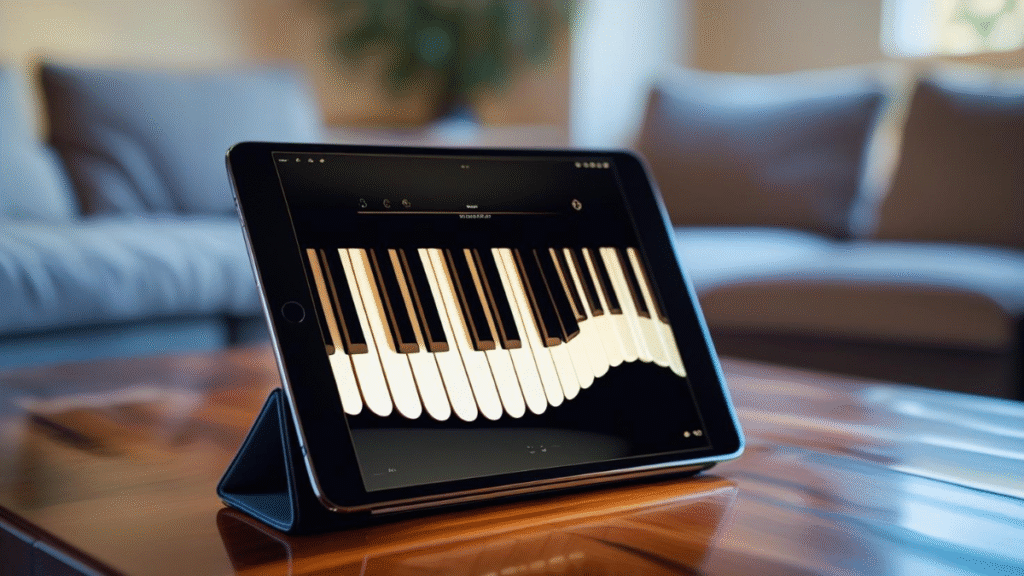 Virtual Piano on mobile screen