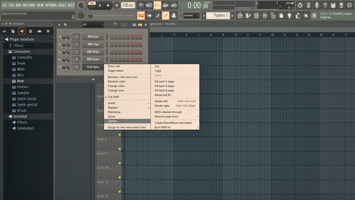 How to Delete Channel Rack in FL Studio
