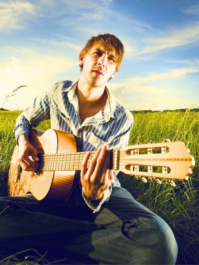 Beginner learning guitar